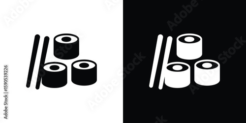Sushi icon vector, filled flat sign, solid pictogram. Symbol, logo illustration.