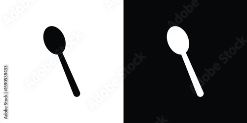 Spoon icon vector, filled flat sign, solid pictogram. Symbol, logo illustration.