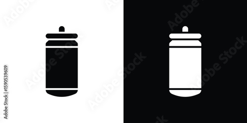 Soda can icon vector, filled flat sign, solid pictogram. Symbol, logo illustration.