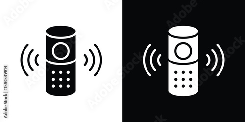 Smart speaker icon vector, filled flat sign, solid pictogram. Symbol, logo illustration.