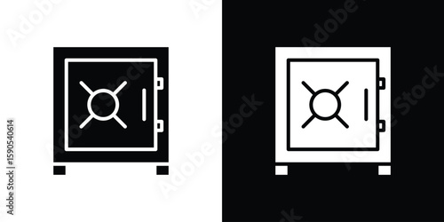 Safe icon vector, filled flat sign, solid pictogram. Symbol, logo illustration.