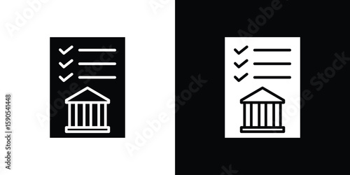 Policy icon vector, filled flat sign, solid pictogram. Symbol, logo illustration.
