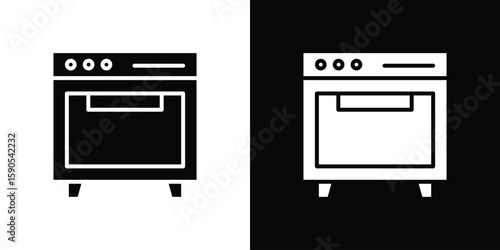 Oven icon vector, filled flat sign, solid pictogram. Symbol, logo illustration.