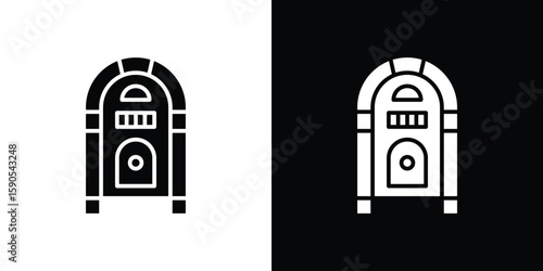 Jukebox icon vector, filled flat sign, solid pictogram. Symbol, logo illustration.