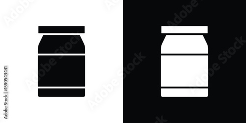 Jar icon vector, filled flat sign, solid pictogram. Symbol, logo illustration.