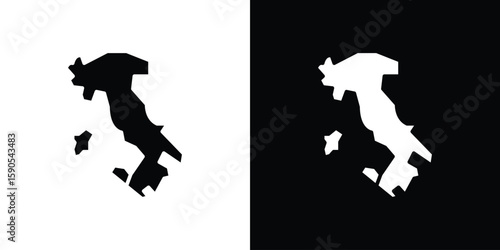 Italy flag icon vector, filled flat sign, solid pictogram. Symbol, logo illustration.