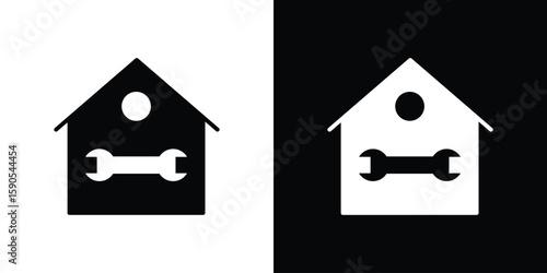 Home repair icon vector, filled flat sign, solid pictogram. Symbol, logo illustration.