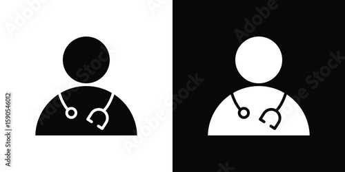 Doctor icon vector, filled flat sign, solid pictogram. Symbol, logo illustration.