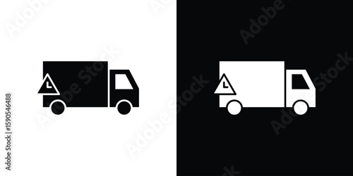 Delivery delay icon vector, filled flat sign, solid pictogram. Symbol, logo illustration.