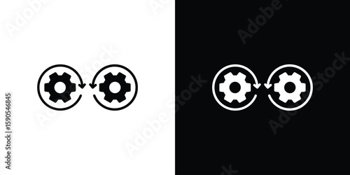 Devops icon vector, filled flat sign, solid pictogram. Symbol, logo illustration.