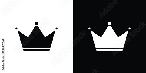 Crown icon vector, filled flat sign, solid pictogram. Symbol, logo illustration.