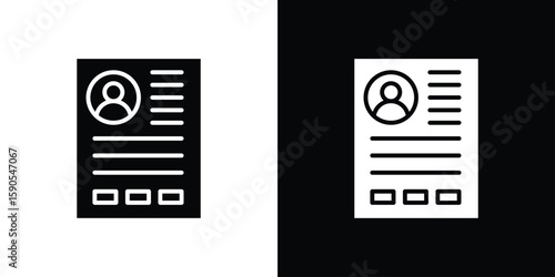 Criminal record icon vector, filled flat sign, solid pictogram. Symbol, logo illustration.