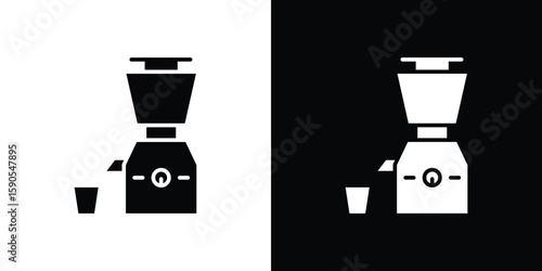 Cuadro en lienzo Cold pressed juicer icon vector, filled flat sign, solid pictogram