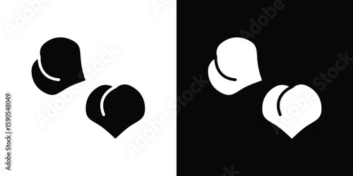 Tableau sur toile Chickpeas hummus icon vector, filled flat sign, solid pictogram