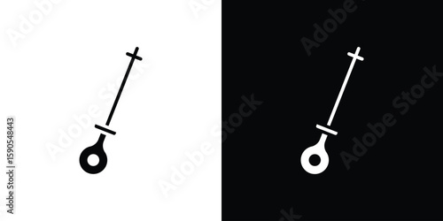 Car dipstick icon vector, filled flat sign, solid pictogram. Symbol, logo illustration.