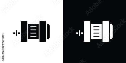 Car alternator icon vector, filled flat sign, solid pictogram. Symbol, logo illustration.