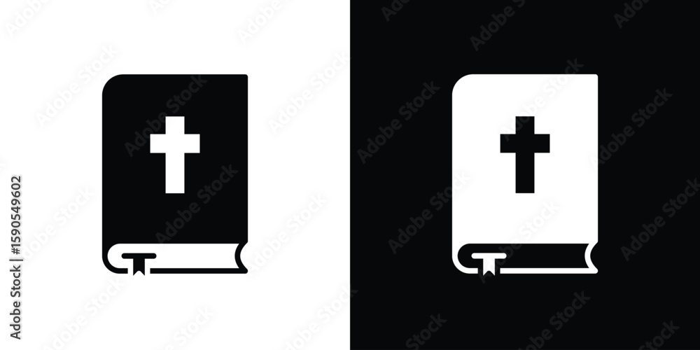 Fototapeta premium Bible icon vector, filled flat sign, solid pictogram. Symbol, logo illustration.