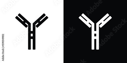 Antibody icon vector, filled flat sign, solid pictogram. Symbol, logo illustration.