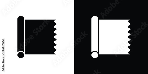 Aluminum foil icon vector, filled flat sign, solid pictogram. Symbol, logo illustration.