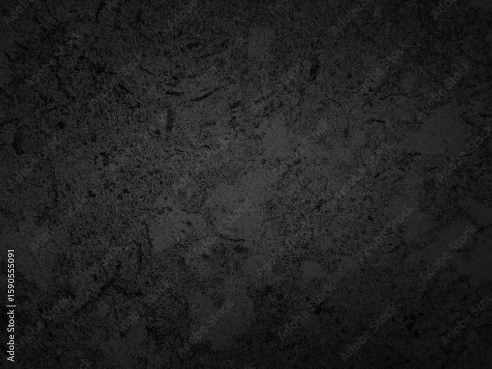 Obraz premium Black weathered cement surface texture. Dark concrete background