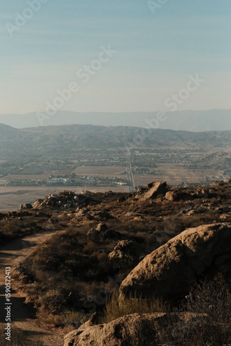 Lake Perris California on a sunny summer day