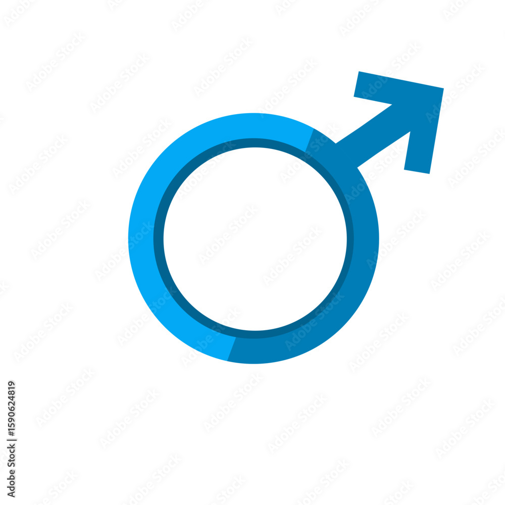 Male man gender symbol. Icon for design. Easily editable Male man gender symbol. Icon for design. Easily editable