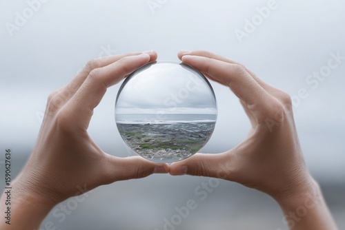 A person changes their reality by looking through a new 