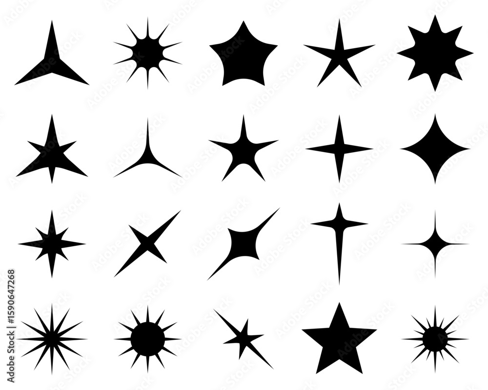 Obraz premium Star and Spark Element