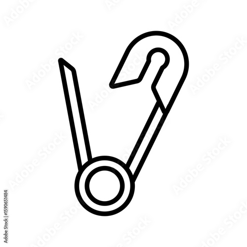  needle clamp icon white on background