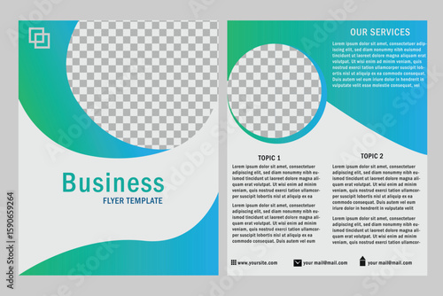 Modern Double-Sided Flyer Template for Business and Promotion