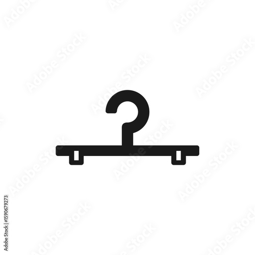hanger icon or hanger sign vector isolated. Best hanger icon for apps, websites, or about hanger product design.