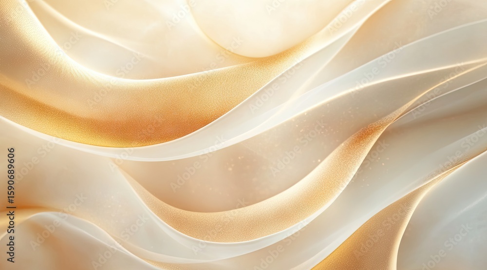 Obraz premium Soft, flowing, golden fabric