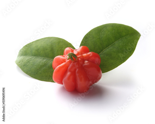 Pitanga fruit on a white background