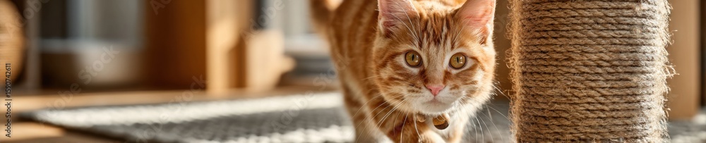 National Zookeeper Week Orange Cat Playing with Toy Indoors Premium Engaged Pet Lifestyle for Spring Pet Toy Marketing and Seasonal Family Campaigns National Zookeeper Week Orange Cat Playing with Toy Indoors Premium Engaged Pet Lifestyle for Spring Pet Toy Marketing and Seasonal Family Campaigns