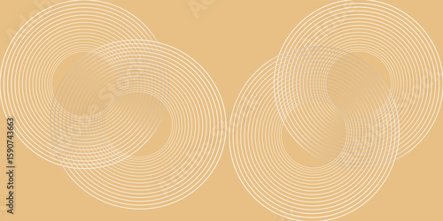Abstract gold lines background with light effects. vector
