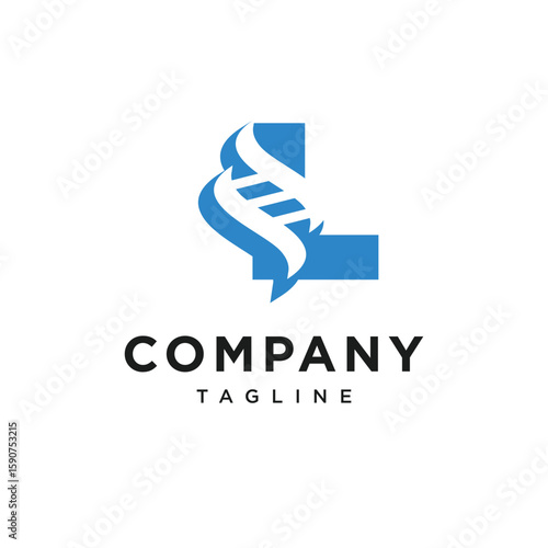 Letter L Genetic Logo Icon Vector Free Download Letter L Genetic Logo Icon Vector - GFXLoad