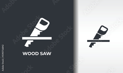 Wood Saw Vector, Icon Or Logo Sign Isolated Symbol Illustration