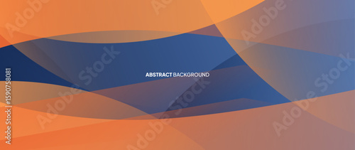Abstract background with round objects overlapping each other to form a beautiful pattern. Vector template for digital lux business banner, contemporary formal invitation, luxury voucher