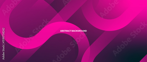 Abstract pink and purplebackground with clashing patterns of oblique geometric objects. Neat design of geometric shapes. Vector illustration.