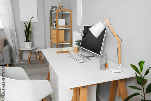 Stylish interior of light r...