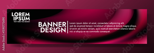 Modern luxurious banner design with a crushed velvet background.