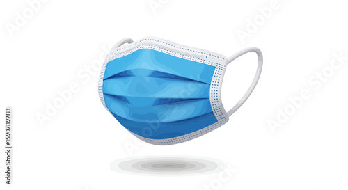 Blue Protective Face Mask Essential for Health, Safety, and Prevention of Airborne Illnesses
