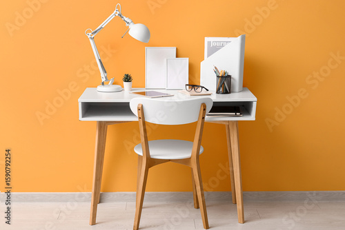 Comfortable workplace with ...