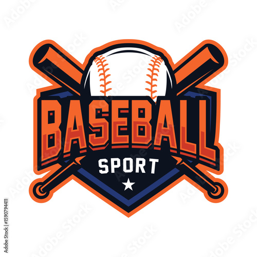 Baseball Sports Logo Design Vector