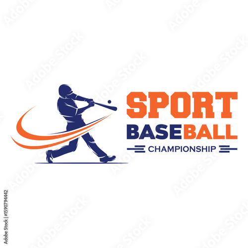 Baseball Logo Design. Sports Baseball Logo Design Vector