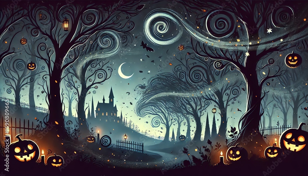 Obraz premium ハロウィンの森