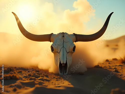 bull in the desert