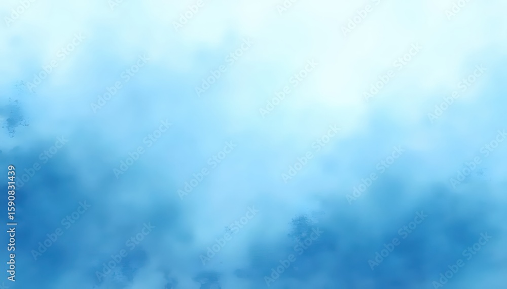 Obraz premium Ocean Mist with Blue Flowing Layers