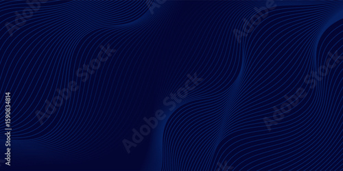 Premium background with diagonal dark blue lines pattern. Vector horizontal template for contemporary formal invitation, prestigious gift certificate, digital luxury business banner, luxury voucher.