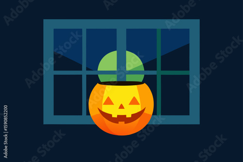 Glowing Pumpkin Cup with Steam for Fall Nights